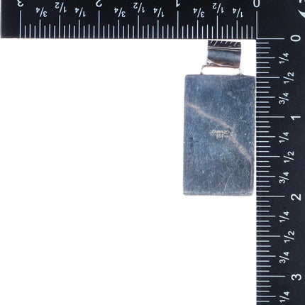 Donald-Dorothy Clark Navajo Wild Horse, lapis, spiny oyster sterling pendant - Estate Fresh Austin