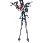 c1950 Edward Beyuka Zuni Roadrunner carved bolo tie sterling - Estate Fresh Austin