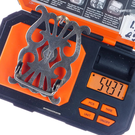 Vintage Rose Chee Navajo Cast silver and turquoise belt buckle - Estate Fresh Austin