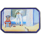 c1926 Othmar Kober Viennese Silver enamel Pauli Ebner, Kissing Children/Cat box - Estate Fresh Austin