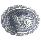 Carson Blackgoat Navajo sterling belt buckle with eagle - Estate Fresh Austin