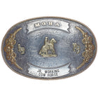 1979 Montana Silversmiths Huge sterling trophy belt buckle Jr Working Cow Horse - Estate Fresh Austin