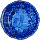c1830 Adams Dark Blue Staffordshire plate Villa/Cottage possibly historical - Estate Fresh Austin