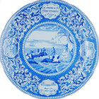 c1830 American Historical Staffordshire US Plymoth Rock Landing MA plate - Estate Fresh Austin