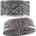 c1900 Large pr Antique Chinese export Silver pierced boxes - Estate Fresh Austin