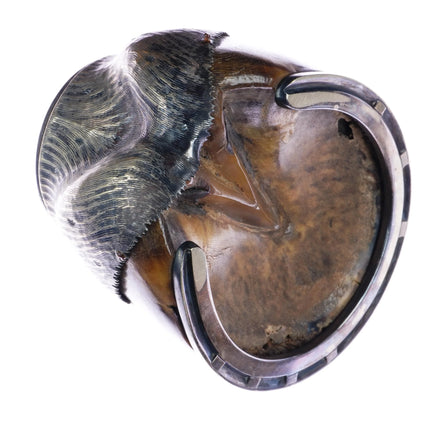 c1900 silver mounted Horse Hoof Inkwell Rowland Ward - Estate Fresh Austin