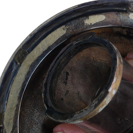 c1900 silver mounted Horse Hoof Inkwell Rowland Ward - Estate Fresh Austin