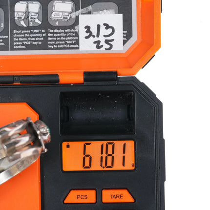 6.625" Ray Bennett Navajo Sterling and turquoise 5 stone cuff bracelet - Estate Fresh Austin