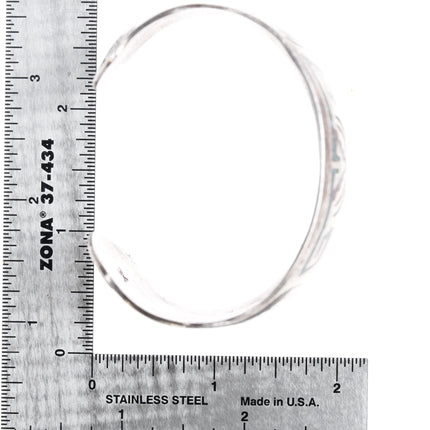 6.875 K Navajo 1970's sterling chip inlay cuff bracelet with Yei's - Estate Fresh Austin