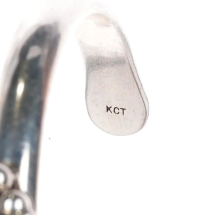 6.25" KCT Sterling amethyst cuff bracelet - Estate Fresh Austin