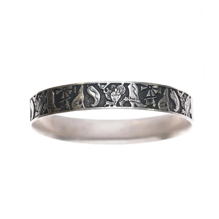 8" Retired James Avery Sterling Boots, Windmill, Chile southwest bangle bracelet - Estate Fresh Austin