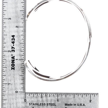 6.5" WM Modernist sterling cuff bracelet - Estate Fresh Austin