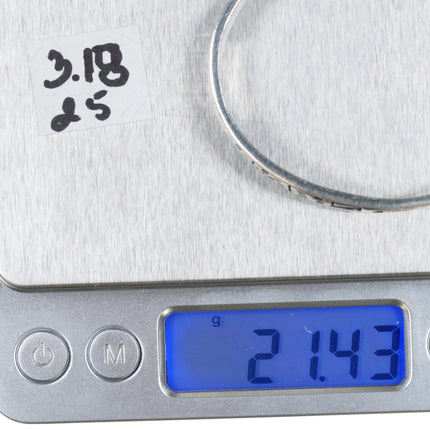 6.25" Jason Takala Hopi 14k/Sterling man in the maze cuff bracelet overlay style - Estate Fresh Austin