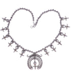 Etsitty-Tsosie, Eskiesosie (Dine, c.1880-1937) attrib. Silver Squash Blossom Necklace - Estate Fresh Austin
