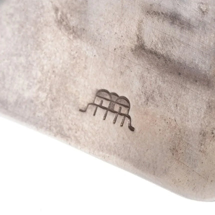 7.25" Manuel Hoyungowa. c:(1953-2011) Hopi overlay cuff bracelet Sterling silver - Estate Fresh Austin
