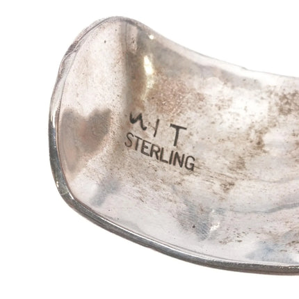 6.875 Wilson Tsosie Navajo Pottery Storyteller cuff bracelet sterling silver - Estate Fresh Austin