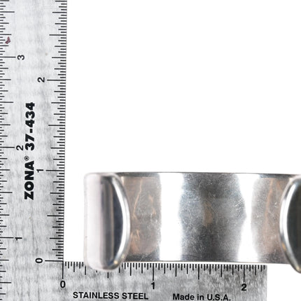 6.75" Beauford Dawahoya (1938-1998) Hopi overlay cuff bracelet sterling silver - Estate Fresh Austin