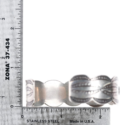 6.5" Vintage RP Navajo sterling and turquoise cuff bracelet - Estate Fresh Austin