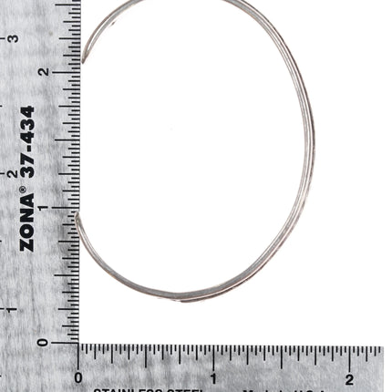 6" Verna Blackgoat Navajo silver cuff bracelet - Estate Fresh Austin