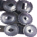 40's-50's Navajo First Phase Revival large Silver concho belt - Estate Fresh Austin