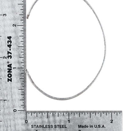 6.625" Vintage southwestern sterling mountain range desert cuff bracelet - Estate Fresh Austin