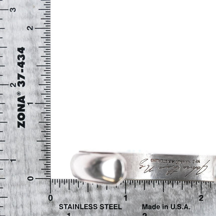 6.12" 14k/Sterling Jonathan Nez Navajo cuff bracelet - Estate Fresh Austin
