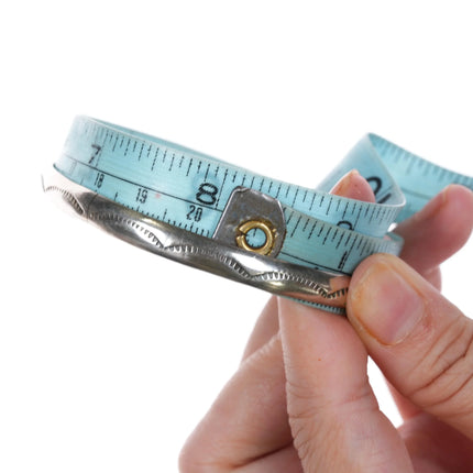 8" 2 Vintage Navajo sterling bangle bracelets - Estate Fresh Austin