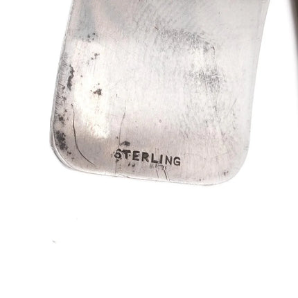 6.25" c1950's Haida silver hand carved cuff bracelet very detailed. - Estate Fresh Austin