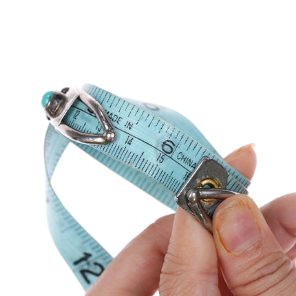 6.25" Vintage Native American silver bulbous turquoise row cuff bracelet - Estate Fresh Austin