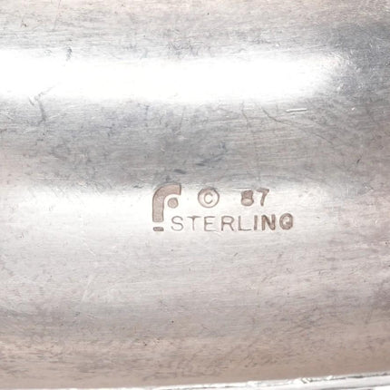 7.75" 1987 Carol Felley Sterling and turquoise cuff bracelet - Estate Fresh Austin