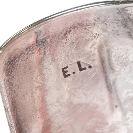 6.625" 1970's E.L. Navajo Sterling chip inlay Virginia cuff bracelet - Estate Fresh Austin