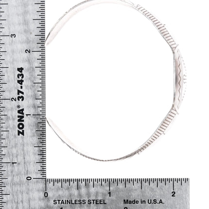 7" Vintage Northwest coast style Sterling silver cuff bracelet - Estate Fresh Austin