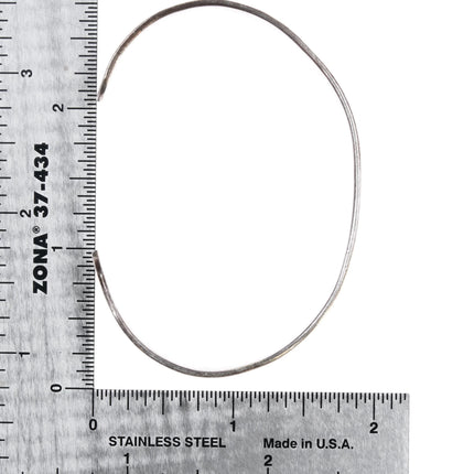 6.75" 30's-40's Navajo silver Fred Harvey dog and arrows cuff bracelet - Estate Fresh Austin