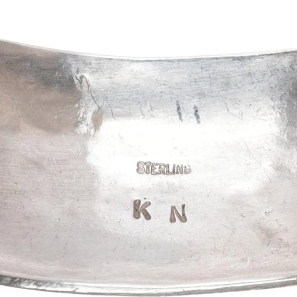 6.75" 30's-40's Navajo silver Fred Harvey dog and arrows cuff bracelet - Estate Fresh Austin