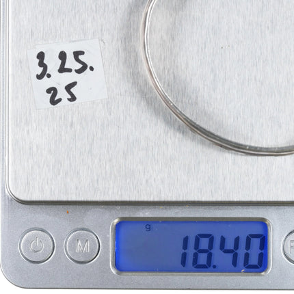 6.375" NS Navajo silver stamped cuff bracelet - Estate Fresh Austin