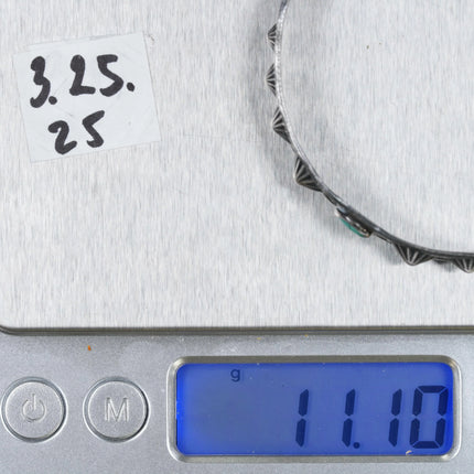 6.25" 30's-40's hand stamped Navajo Fred Harvey cuff bracelet - Estate Fresh Austin