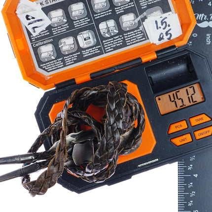 Ramone Platero - Carl Luthey sterling carved mother of pearl turquoise bolo tie - Estate Fresh Austin