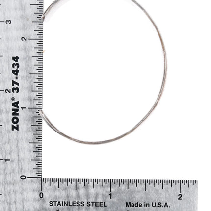 6" Vintage Navajo overlay cuff bracelet sterling silver c - Estate Fresh Austin