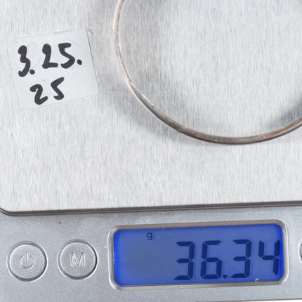 6" Vintage Navajo overlay cuff bracelet sterling silver c - Estate Fresh Austin