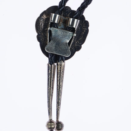 Vintage Southwestern sterling silver heart bolo tie - Estate Fresh Austin