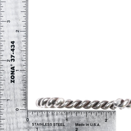 6" Vintage Navajo silver thick twisted wire cuff bracelet - Estate Fresh Austin