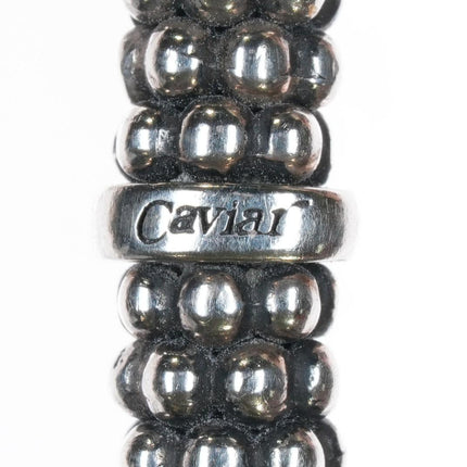 6.625" Lagos Caviar 6mm Amethyst cuff bracelet - Estate Fresh Austin