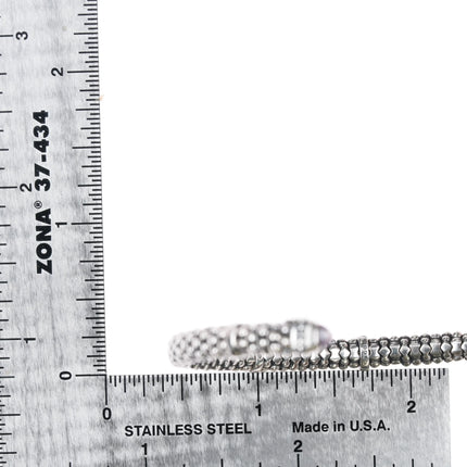 6.625" Lagos Caviar 6mm Amethyst cuff bracelet - Estate Fresh Austin