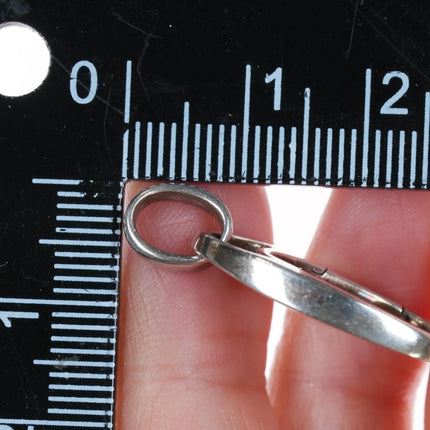 Retired James Avery Enamel Boot w/ Mauritius charm holder sterling silver - Estate Fresh Austin