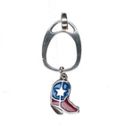 Retired James Avery Enamel Boot w/ Mauritius charm holder sterling silver - Estate Fresh Austin