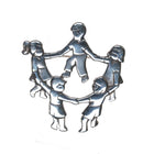 Retired James Avery Children playing ring around circle pin sterling silver - Estate Fresh Austin