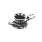 Retired James Avery Teacup with spoon charm sterling silver - Estate Fresh Austin