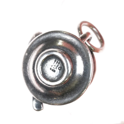 Retired James Avery Teacup with spoon charm sterling silver - Estate Fresh Austin