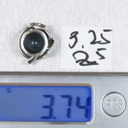 Retired James Avery Teacup with spoon charm sterling silver - Estate Fresh Austin