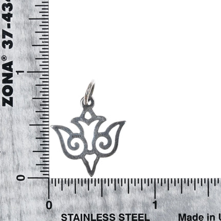 Retired James Avery Descending Dover Open Scroll charm sterling silver - Estate Fresh Austin